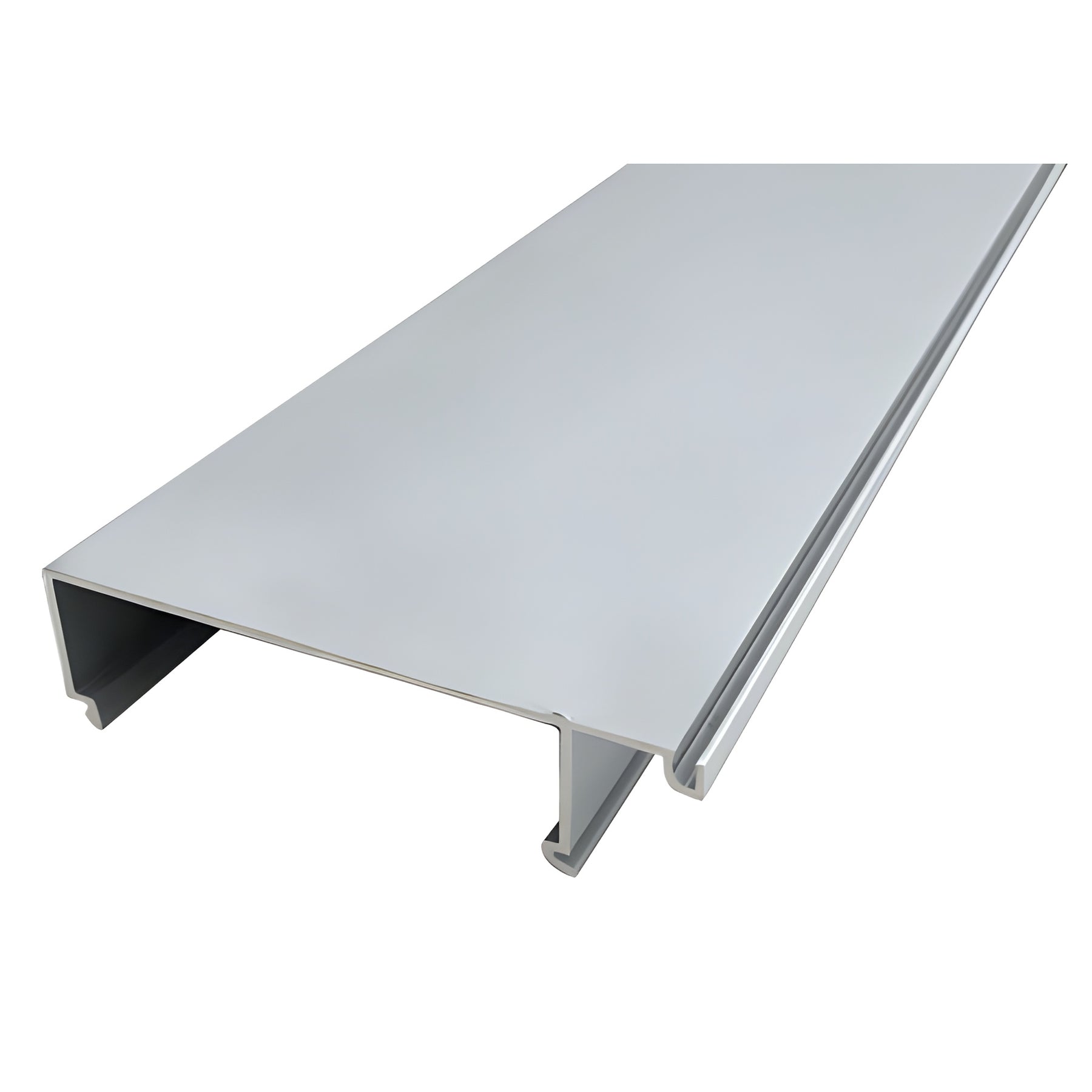 CRL-U.S. Aluminum 1" to 1/4" Glass Reducer Bead for Inside Glaze, Mill - 24'-2"