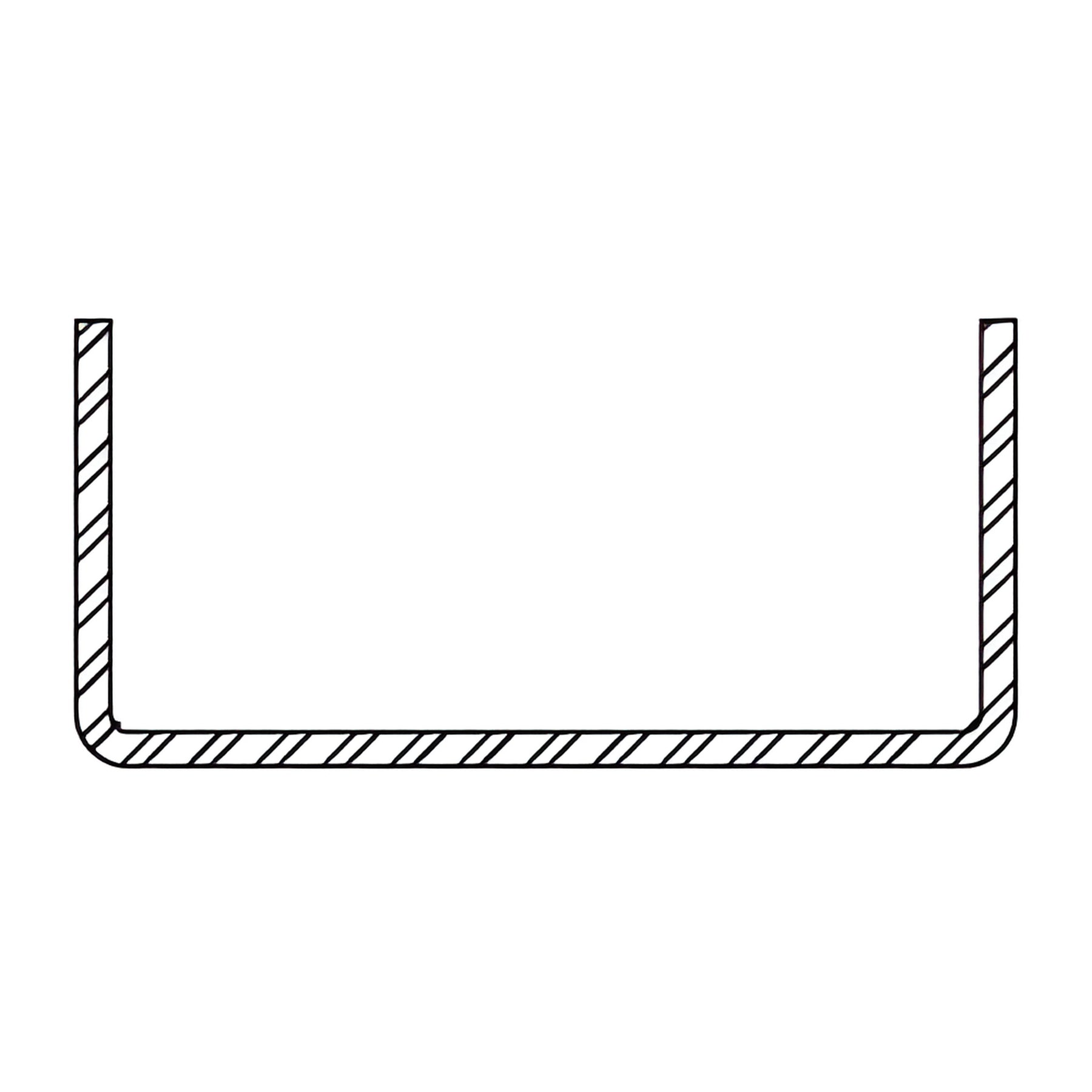 CRL-U.S. Aluminum 10 Gauge Steel Stiffener 3-11/16" x 1-5/8" x 16'