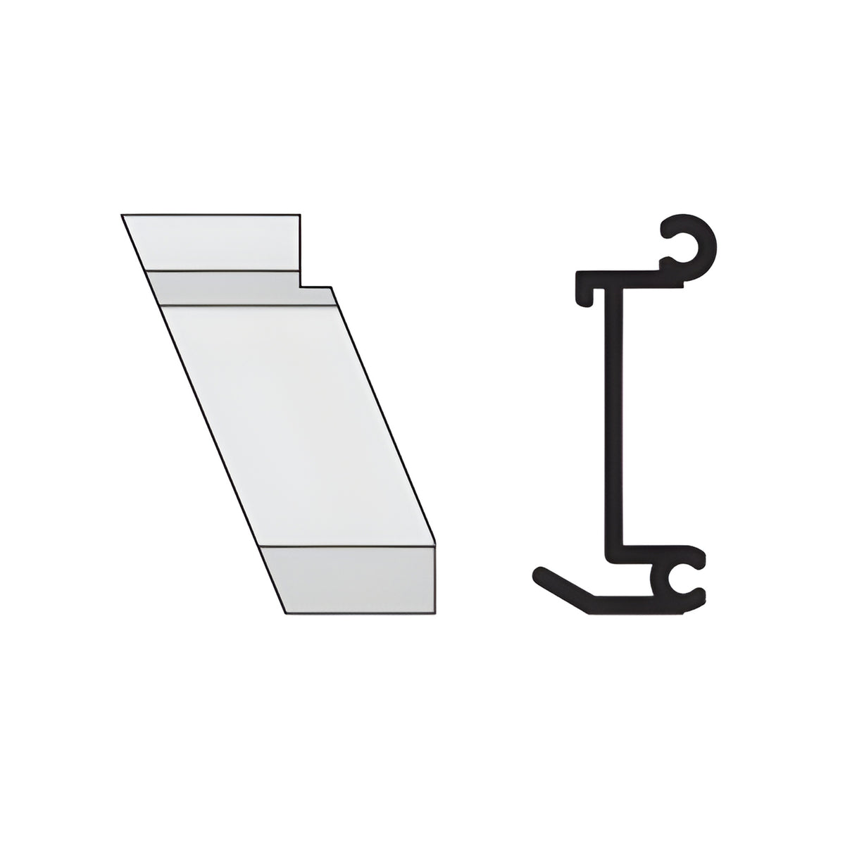 CRL-U.S. Aluminum 135º Left Hand Inside Corner Anchor Clip- 4/Pk