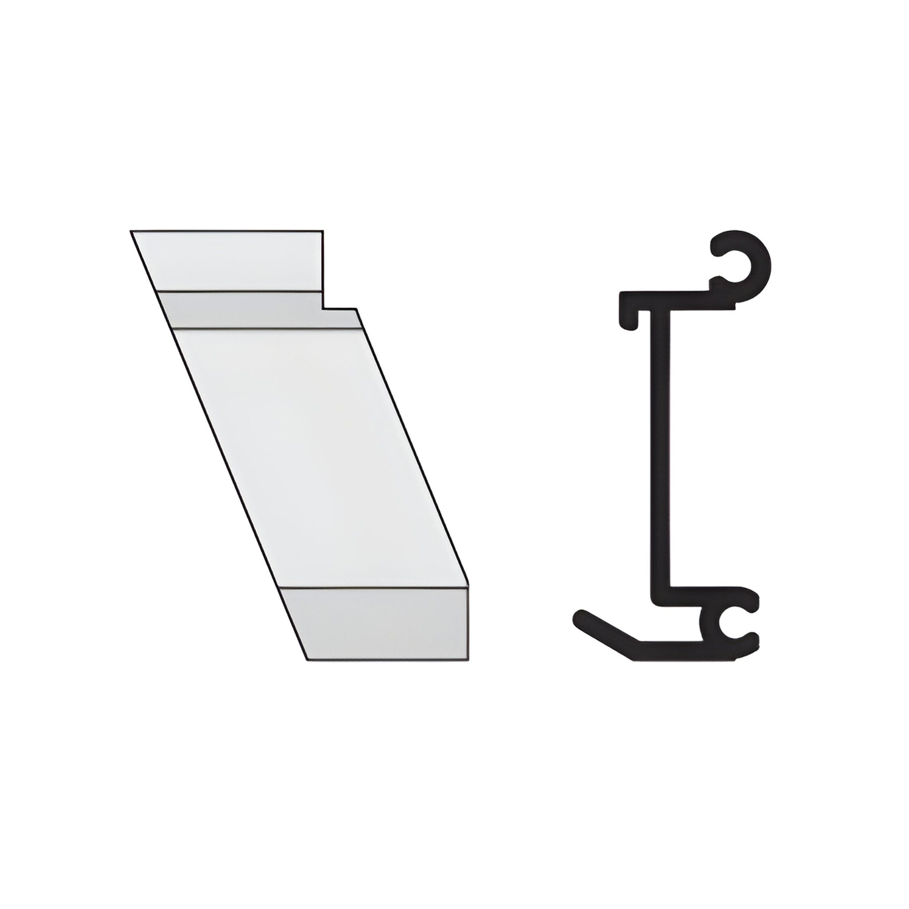 CRL-U.S. Aluminum 135º Left Hand Inside Corner Anchor Clip- 4/Pk