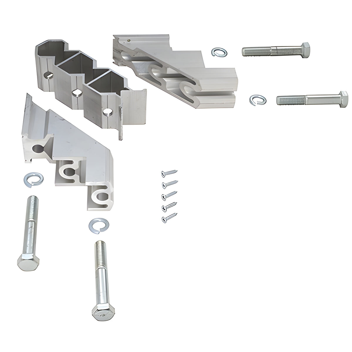 CRL-U.S. Aluminum 4.4 PSI Shear Block and Bolt Package for Corner Mullions - 6/Pk