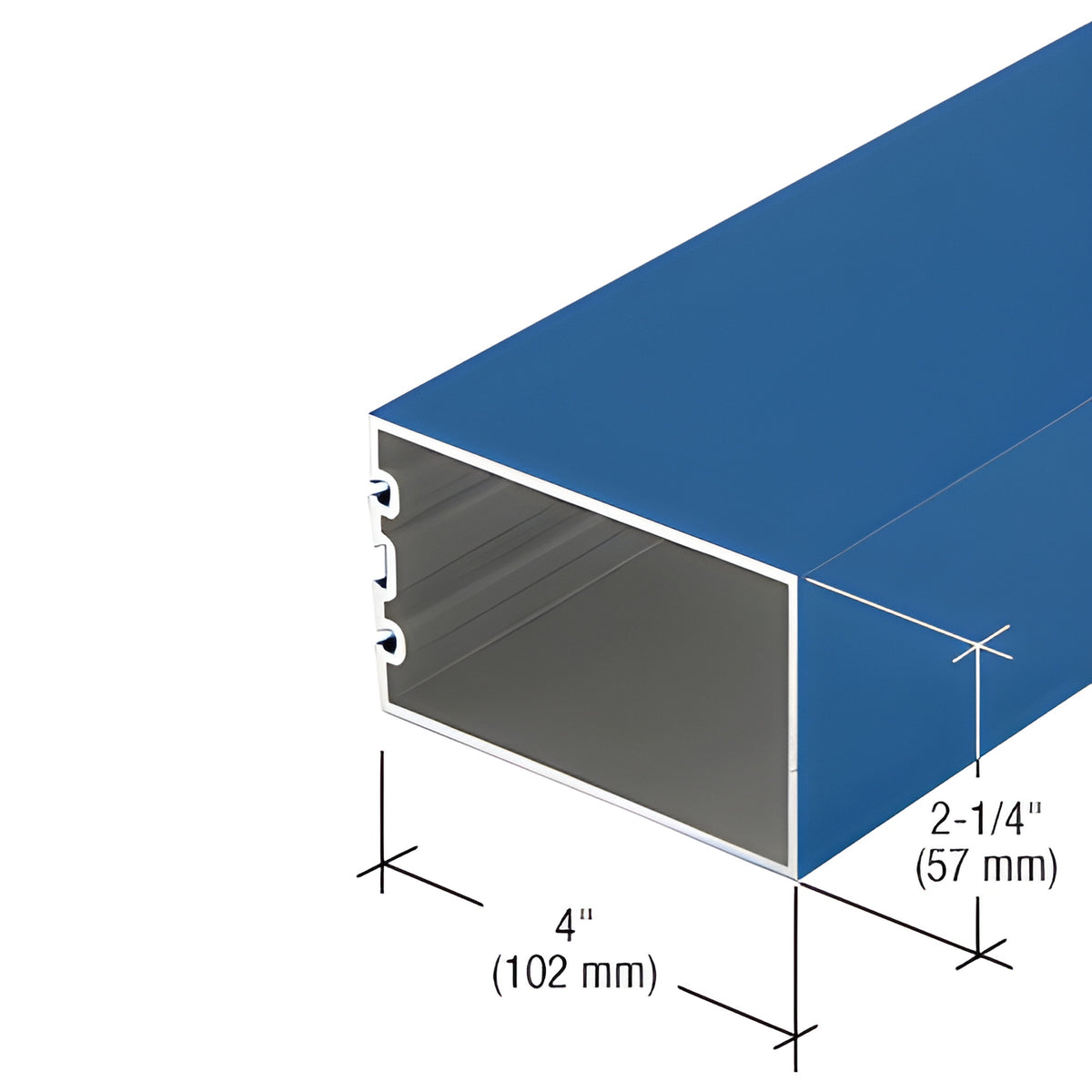 CRL-U.S. Aluminum 4" Structural Silicone Glazed Vertical Mullion, Custom Paint - 24'-2"
