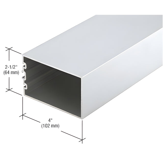CRL-U.S. Aluminum 4" Structural Silicone Glazed Vertical Mullion, Mill - 24'-2"