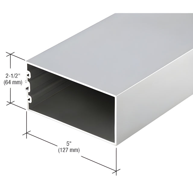 CRL-U.S. Aluminum 5" Structural Silicone Glazed Vertical Mullion, Clear Anodized Class 1 - 24'-2"