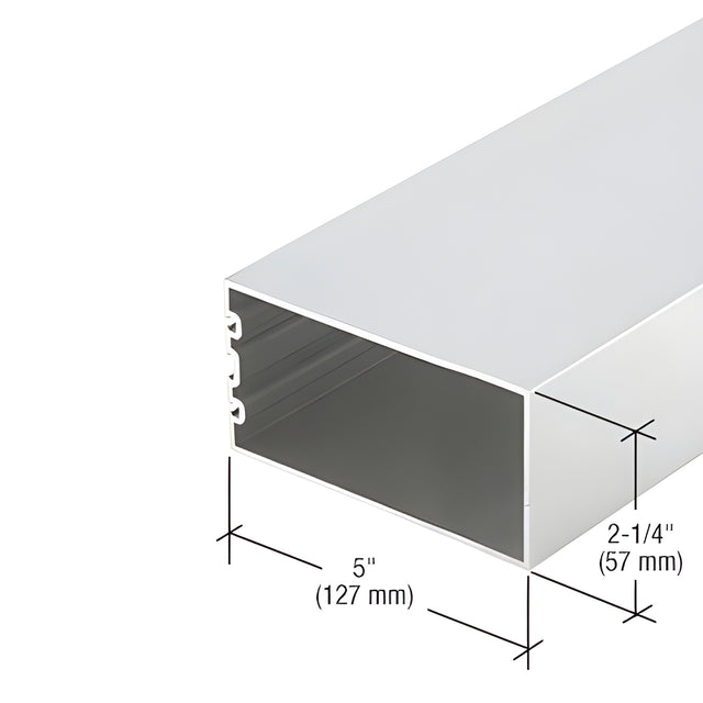 CRL-U.S. Aluminum 5" Structural Silicone Glazed Vertical Mullion, Clear Anodized Class 1 - 24'-2"