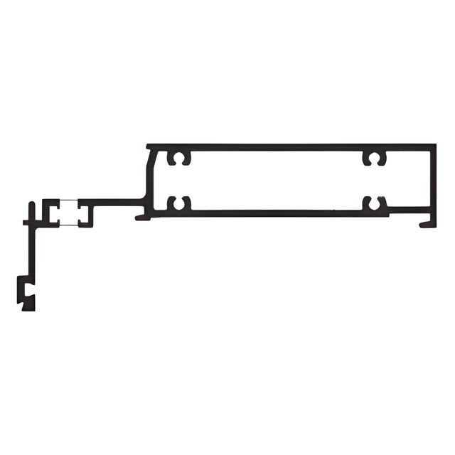 CRL-U.S. Aluminum 6" Horizontal for Structural Silicone Glazing, Thermally Improved, Dark Bronze Anodic- 24'-2"