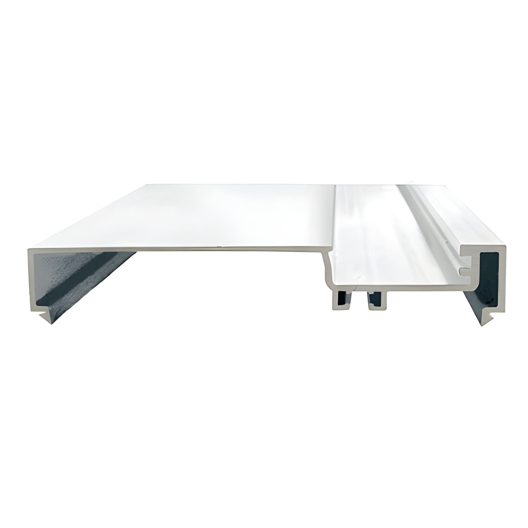 CRL-U.S. Aluminum 6" Male Split Mullion, White Kynar® Paint- 24'-2"