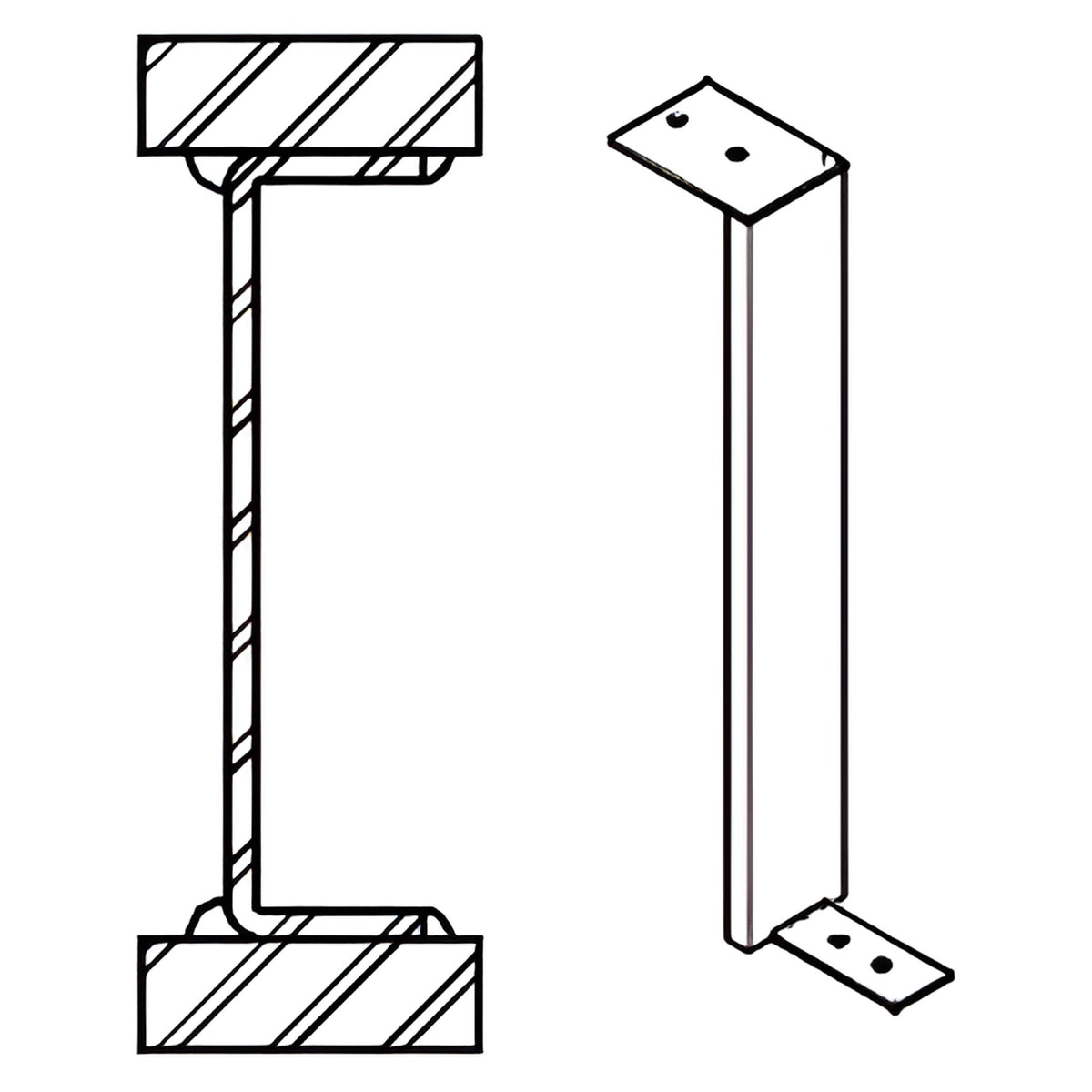 CRL-U.S. Aluminum 6 PSI Steel Stiffener- 10'