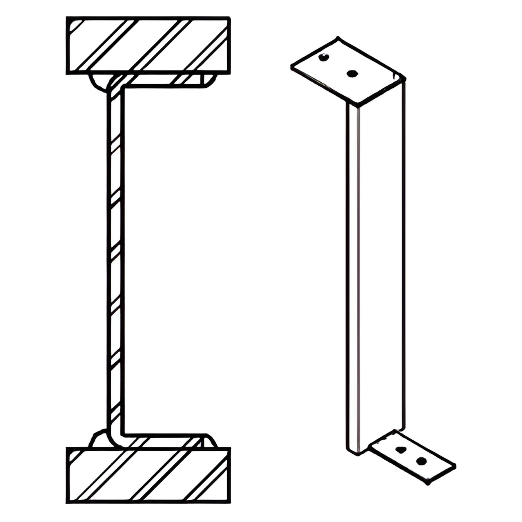 CRL-U.S. Aluminum 6 PSI Steel Stiffener- 10'