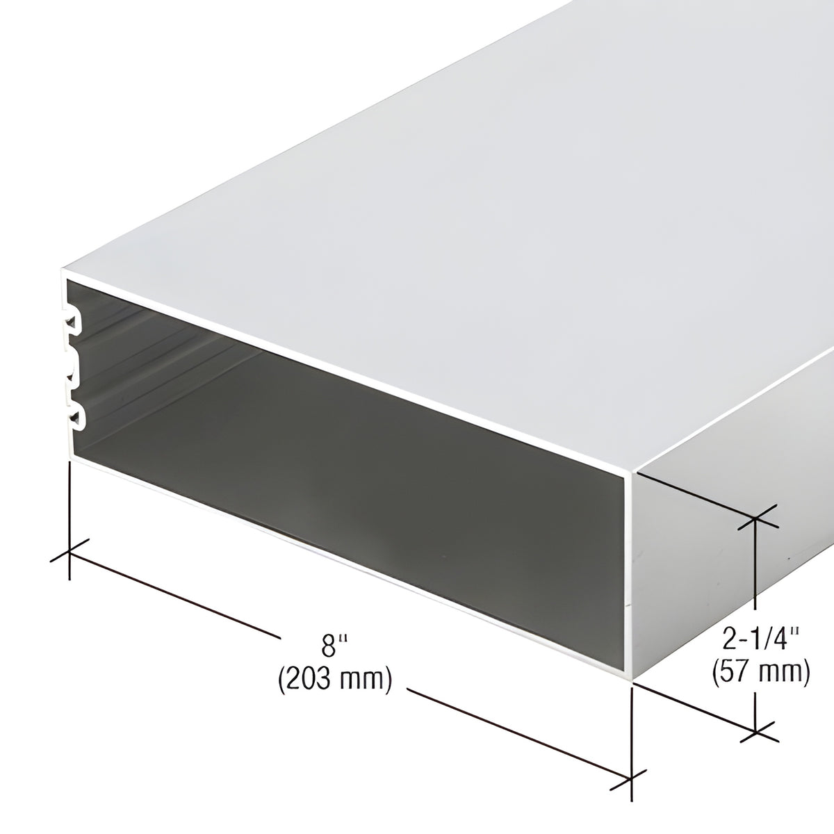 CRL-U.S. Aluminum 8" Structural Silicone Glazed Vertical Mullion, Custom KYNAR® Paint - 24'-2"