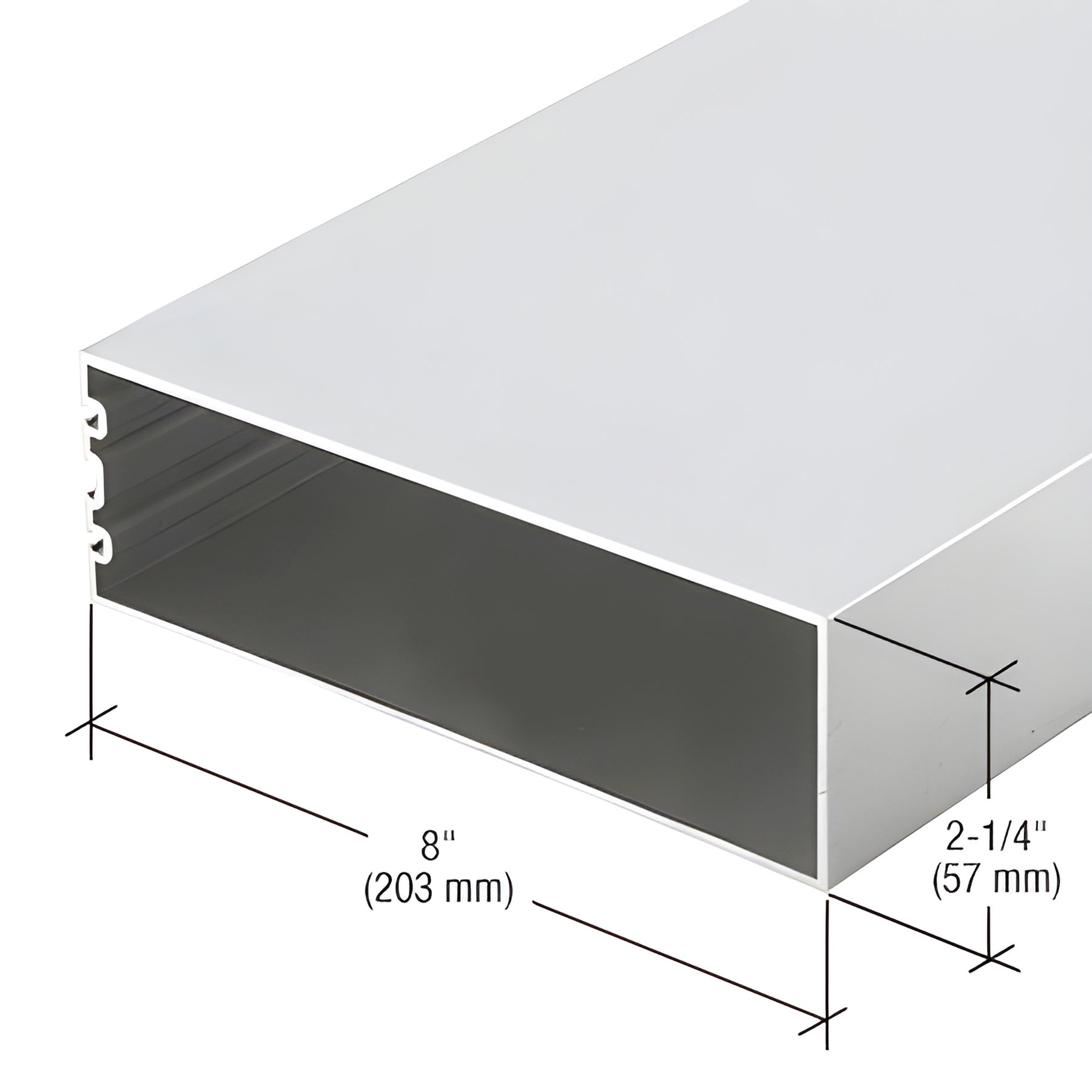 CRL-U.S. Aluminum 8" Structural Silicone Glazed Vertical Mullion, Custom KYNAR® Paint - 24'-2"