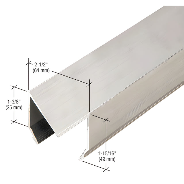CRL-U.S. Aluminum 90 Degree Corner Trim, Clear Anodized Class 1 - 24'-2"