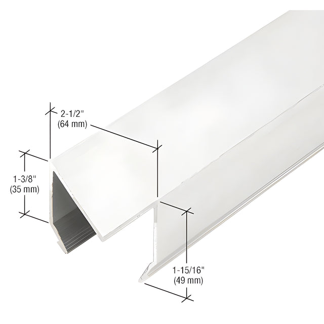 CRL-U.S. Aluminum 90 Degree Corner Trim, White KYNAR® Paint - 24'-2"
