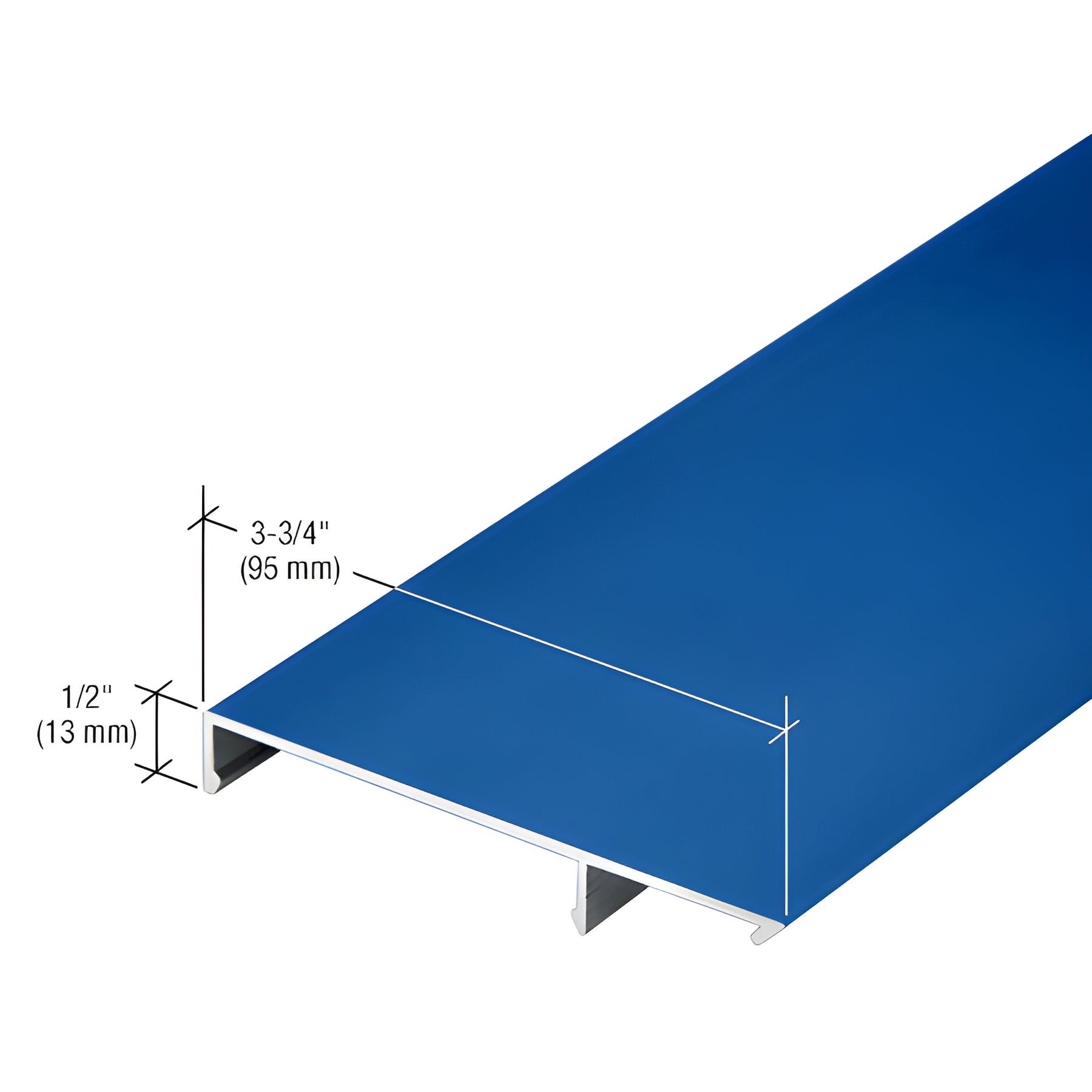 CRL-U.S. Aluminum 90 Degree Face Cap for Outside Corner, Custom Paint - 24'-2"