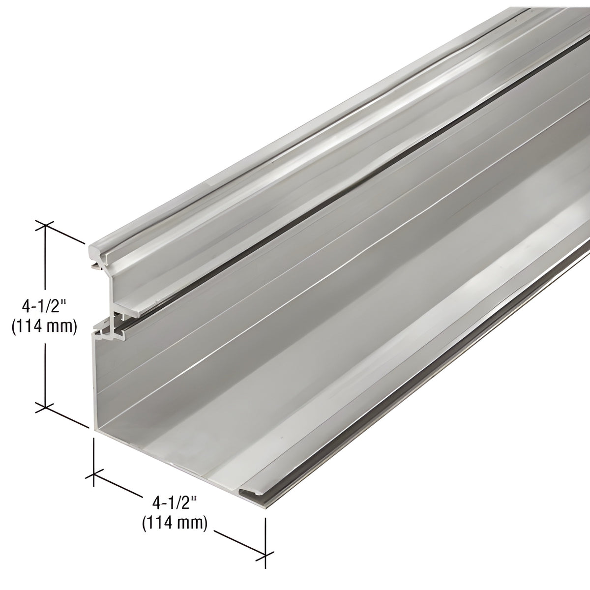 CRL-U.S. Aluminum 90 Degree Inside Corner Half - 24'-2", Clear Anodized Class 1