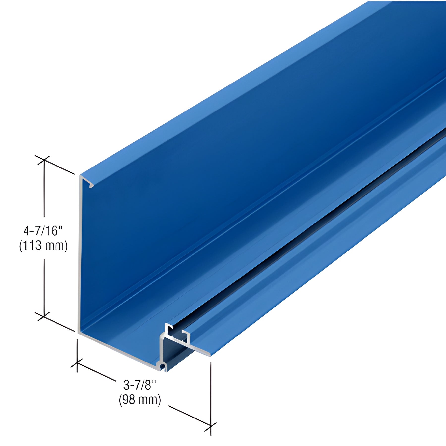CRL-U.S. Aluminum 90 Degree Inside Corner Half Section, Custom Paint - 24'-2"