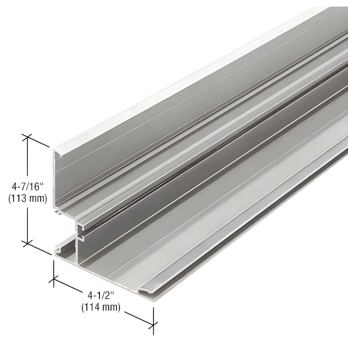 CRL-U.S. Aluminum 90 Degree Outside Corner Half Section - 24'-2", Clear Anodized Class 1