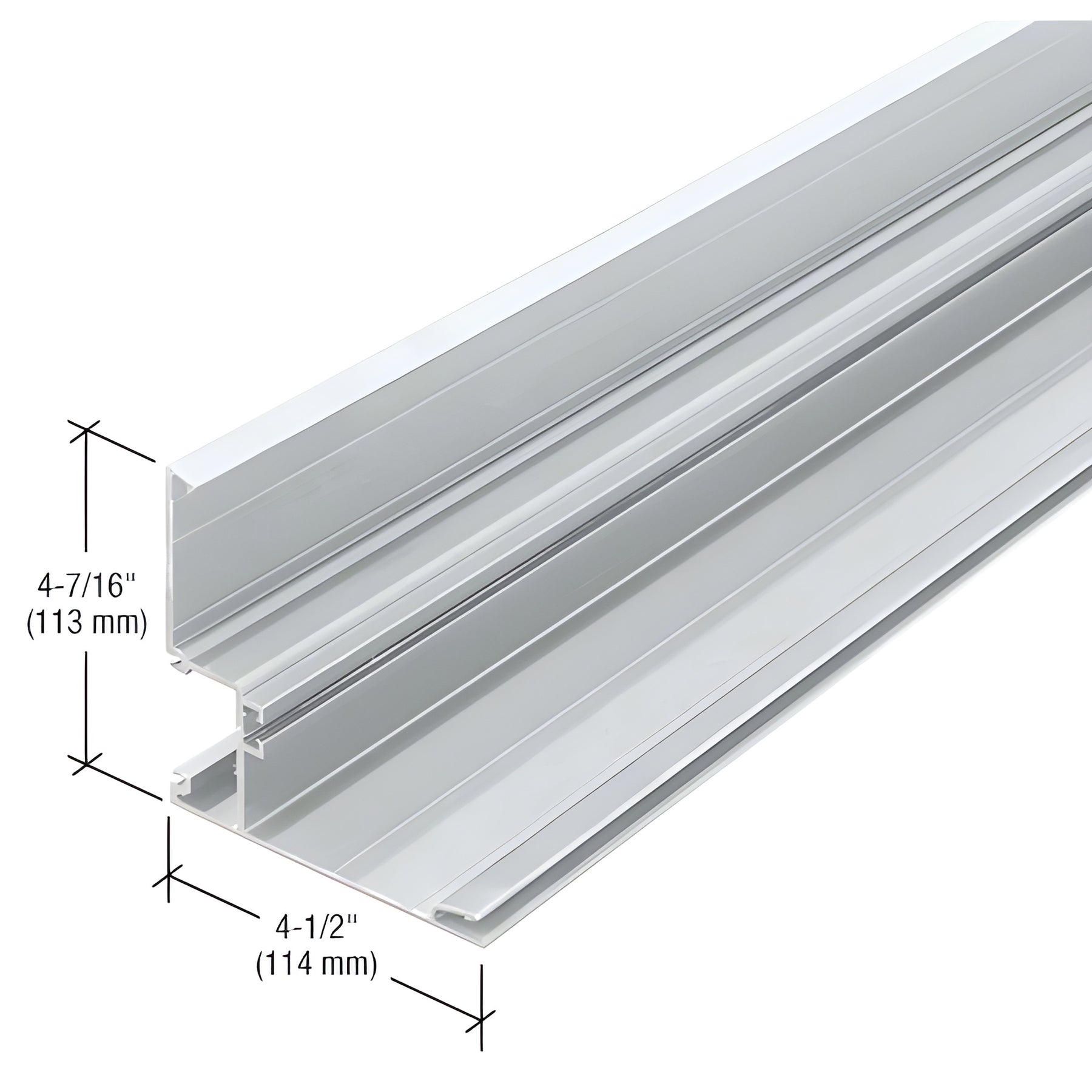 CRL-U.S. Aluminum 90 Degree Outside Corner Half Section, Mill - 24'-2"