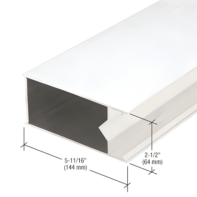 CRL-U.S. Aluminum 90 Degree Outside Corner Mullion, White KYNAR® Paint - 24'-2"
