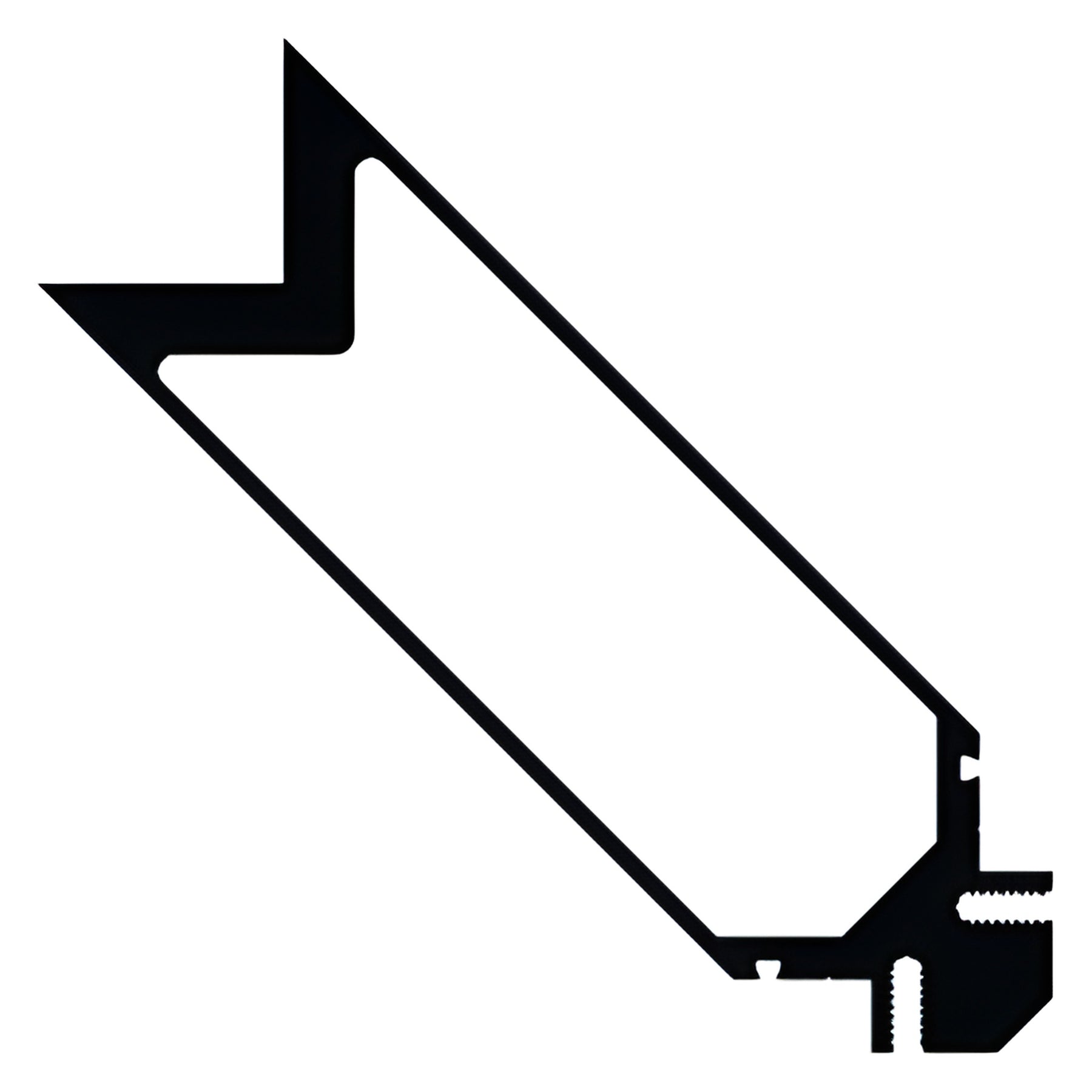 CRL-U.S. Aluminum 90º Corner Mullion for 7/16" Glass - 24'-2", Dark Bronze/Black Anodized Class 1