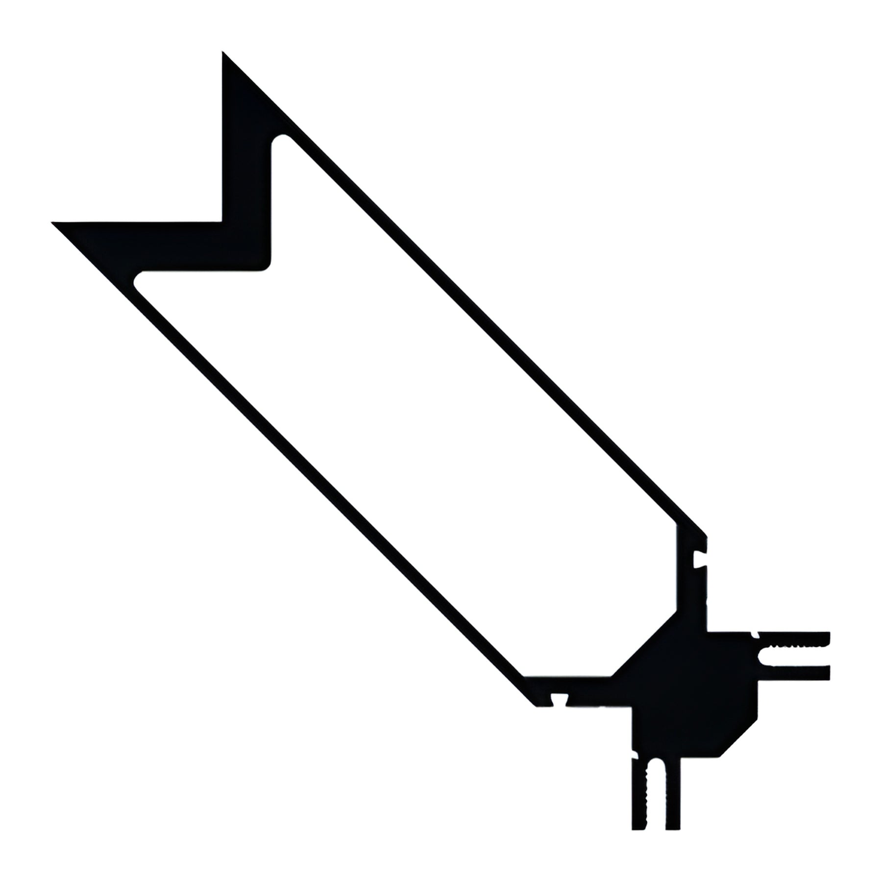CRL-U.S. Aluminum 90º Outside Corner Mullion - 24'-2", Clear Anodized Class 1