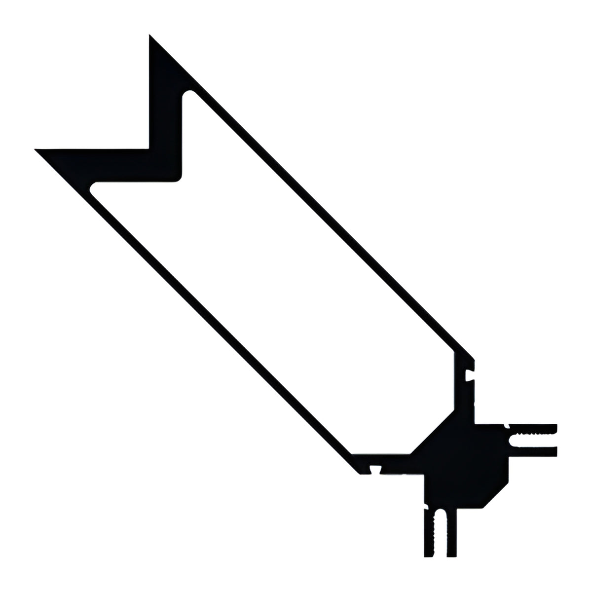 CRL-U.S. Aluminum 90º Outside Corner Mullion - 24'-2", Dark Bronze/Black Anodized Class 1