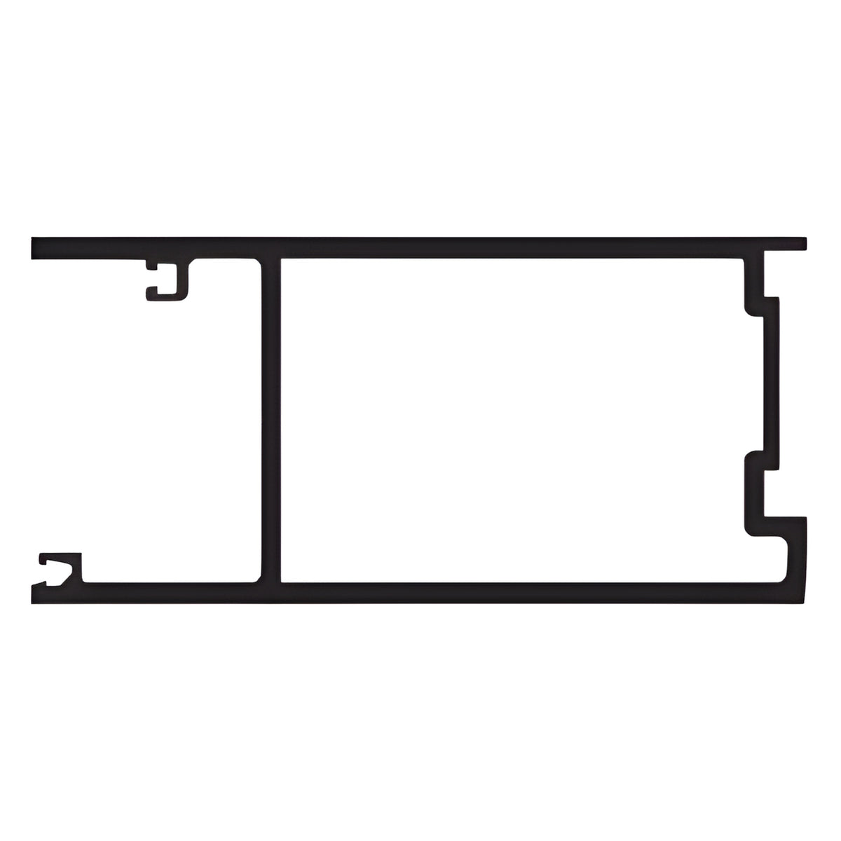 CRL-U.S. Aluminum Active Door Meeting Stile for 1-5/16" Glass - 21'-2", Dark Bronze/Black Anodized Class 1