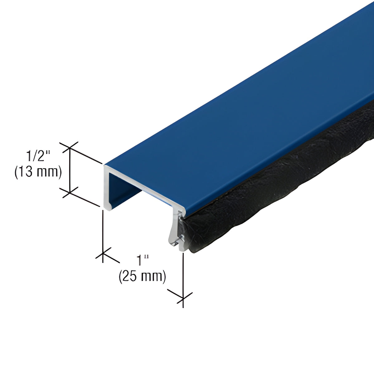 CRL-U.S. Aluminum Applied Door Stop, Custom Paint, 21'-2"