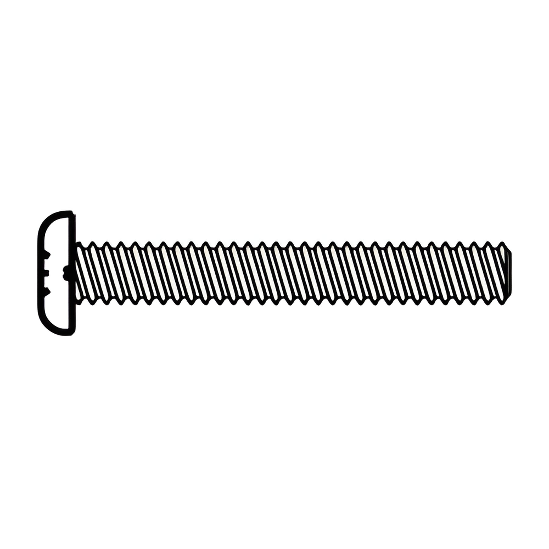 CRL-U.S. Aluminum Black 1/4-20 x 1-3/4" Phillips Machine Screw