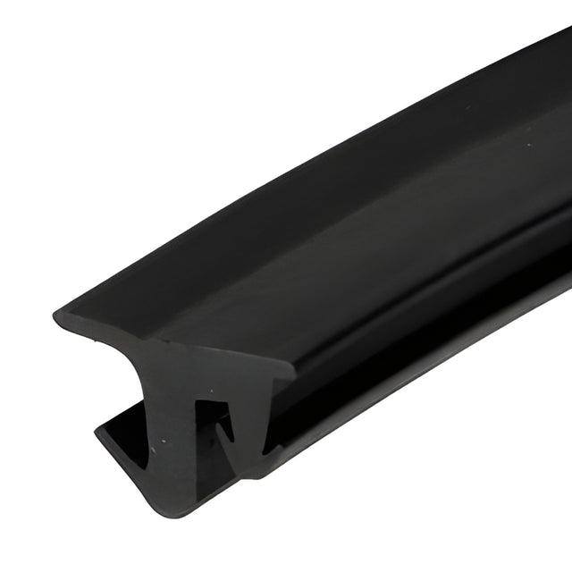 CRL-U.S. Aluminum Black 487 Series Silicone Glazing Gasket for 1/4" Glass - 100'