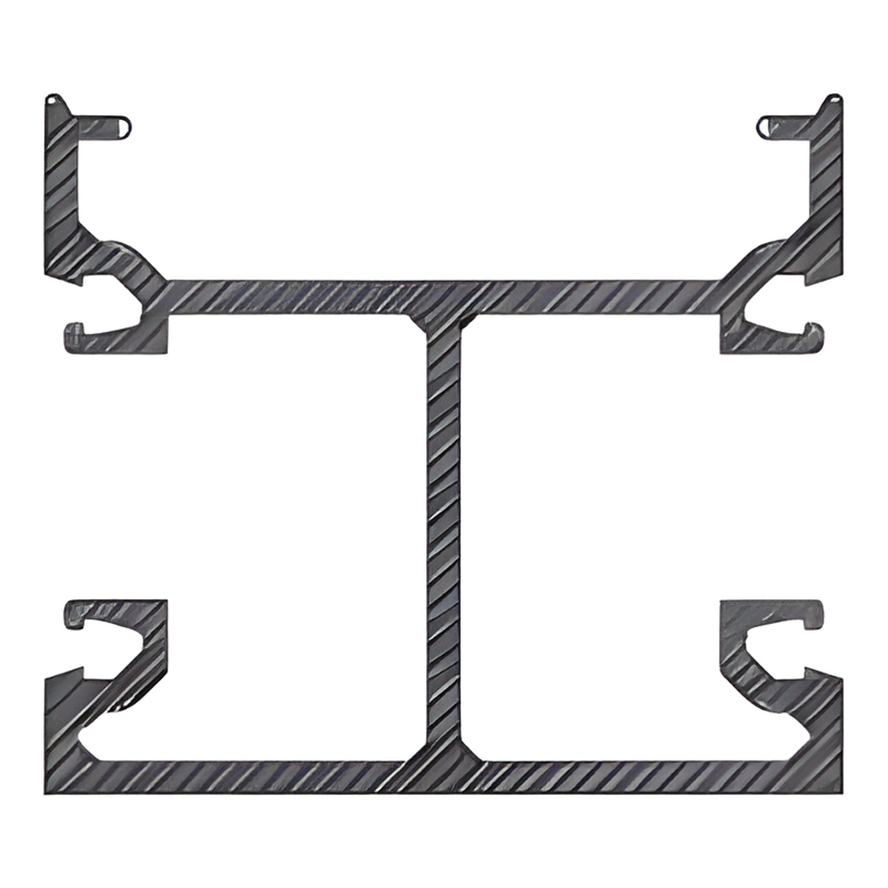 CRL-U.S. Aluminum Bronze Anodized Captured Vertical Mullion, 2" x 1-3/4" - 24'-2"