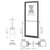 CRL-U.S. Aluminum Bronze Black Anodized 250 Series Narrow Stile (RHR) HRSO Single 3'0 x 7'0 Offset Hung with Pivots for Surf Mount Closer Complete Door for 1" Glass with Standard MS Lock and Bottom Rail