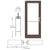 CRL-U.S. Aluminum Bronze Black Anodized 550 Series Wide Stile (LHR) HLSO Single 3'0 x 7'0 Offset Hung with Pivots for Surf Mount Closer Complete Door for 1" Glass with Standard MS Lock and Bottom Rail