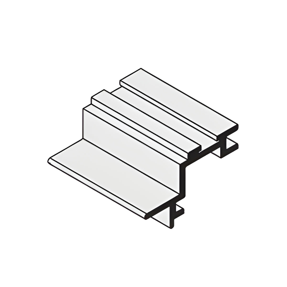 CRL-U.S. Aluminum Chair Setting Block for 1" Glazing - 50/Pk