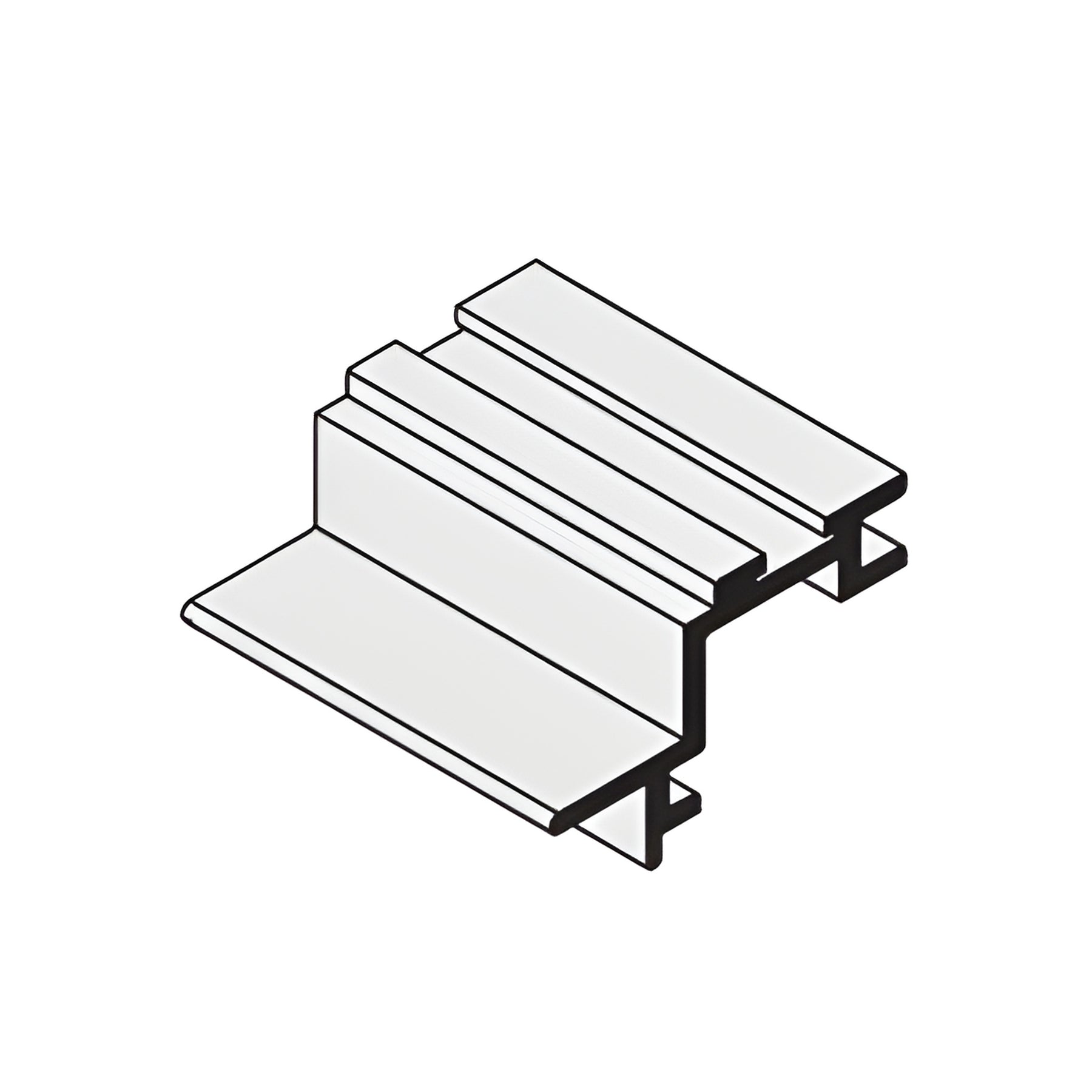 CRL-U.S. Aluminum Chair Setting Block for 1" Glazing - 50/Pk