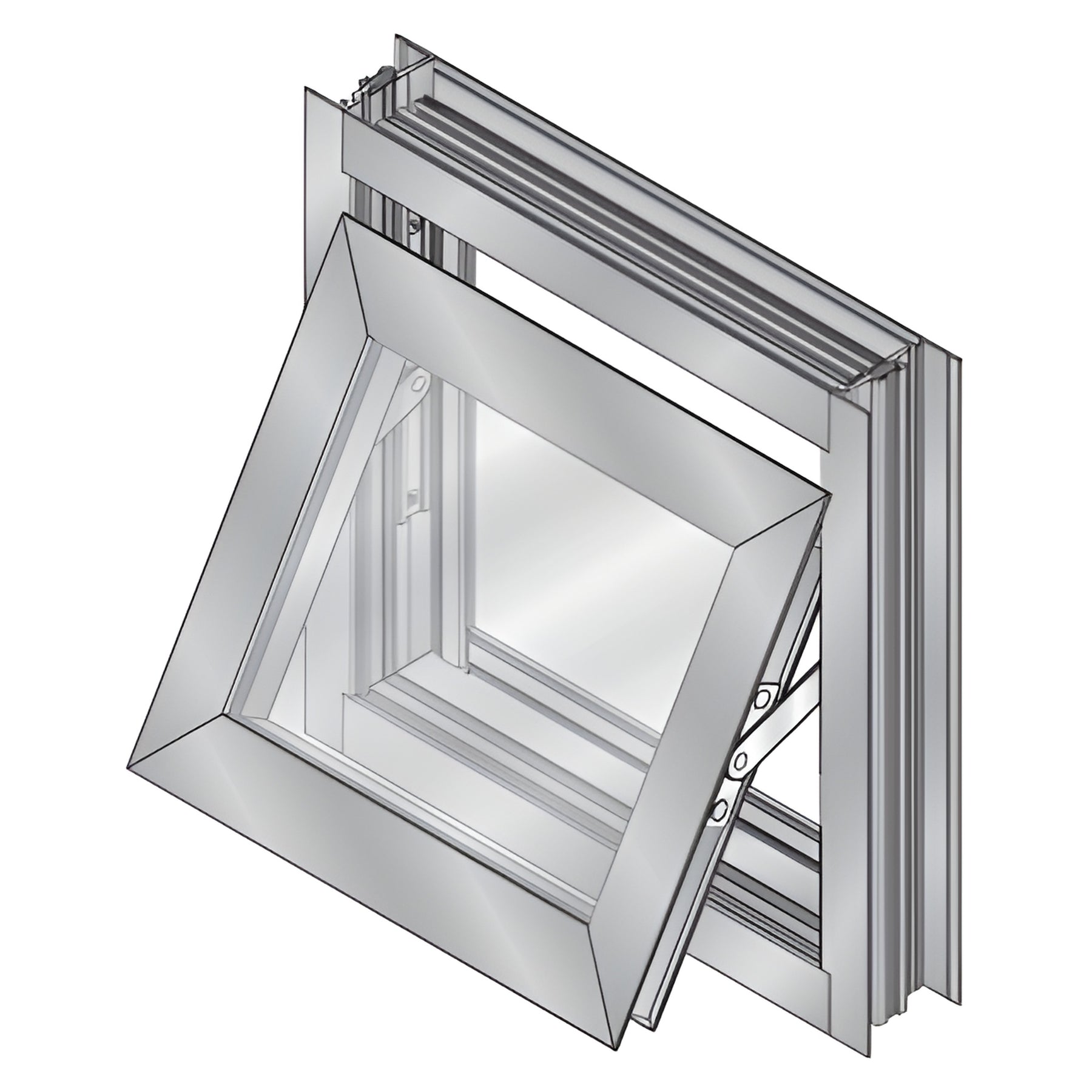 CRL-U.S. Aluminum Class I Bronze Anodized 7200 Series Project-Out Bottom Vent Window