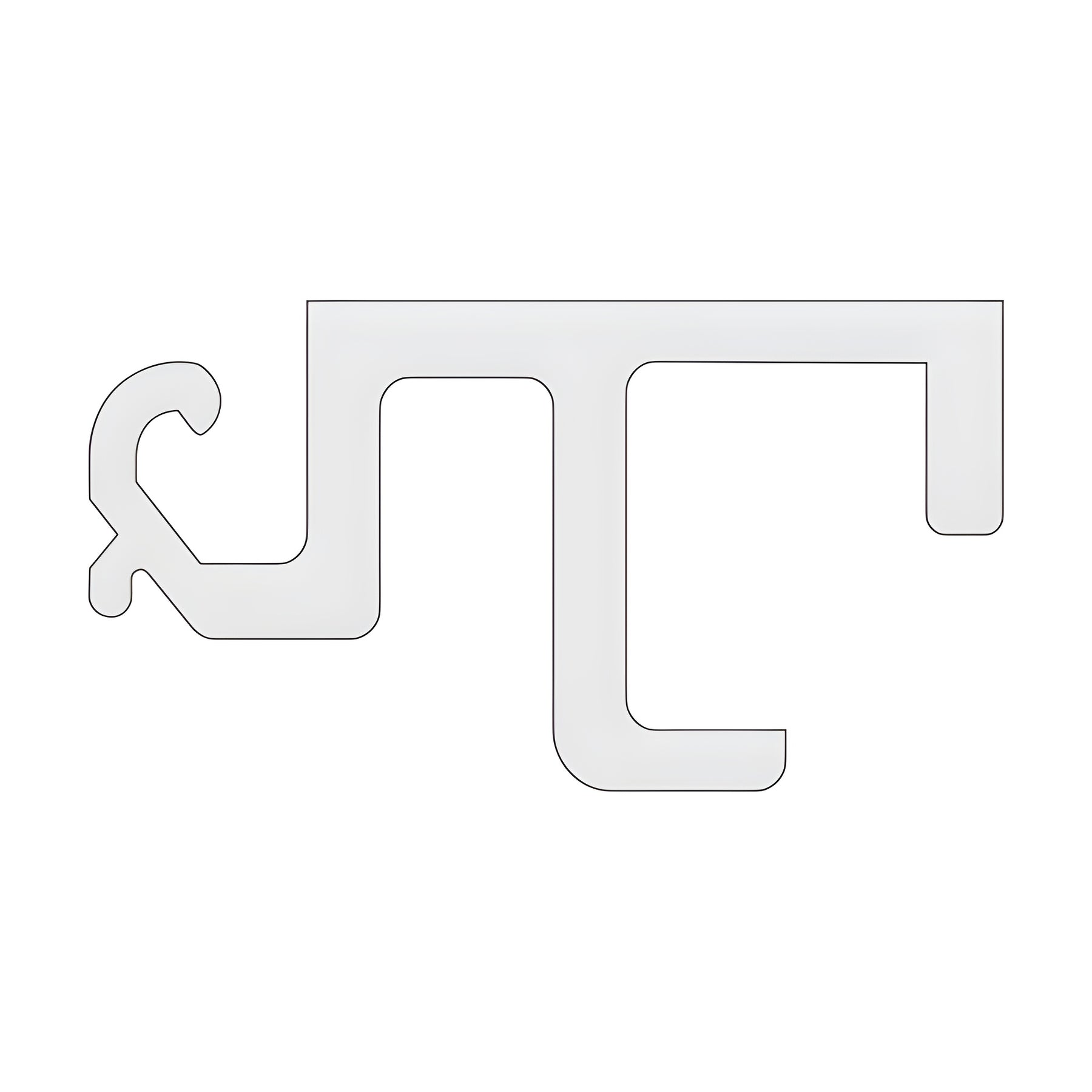 CRL-U.S. Aluminum Clear Anodized 1/4" Glazing Adaptor - 24'-3"