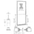 CRL-U.S. Aluminum Clear Anodized 250 Series Narrow Stile (LHR) HLSO Single 3'0 x 7'0 Offset Hung with Pivots for Surf Mount Closer Complete Door for 1" Glass with Standard MS Lock and Bottom Rail