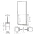 CRL-U.S. Aluminum Clear Anodized 250 Series Narrow Stile (RHR) HRSO Single 3'0 x 7'0 Offset Hung with Butt Hinges for Surf Mount Closer Complete Door for 1" Glass with Standard MS Lock and Bottom Rail
