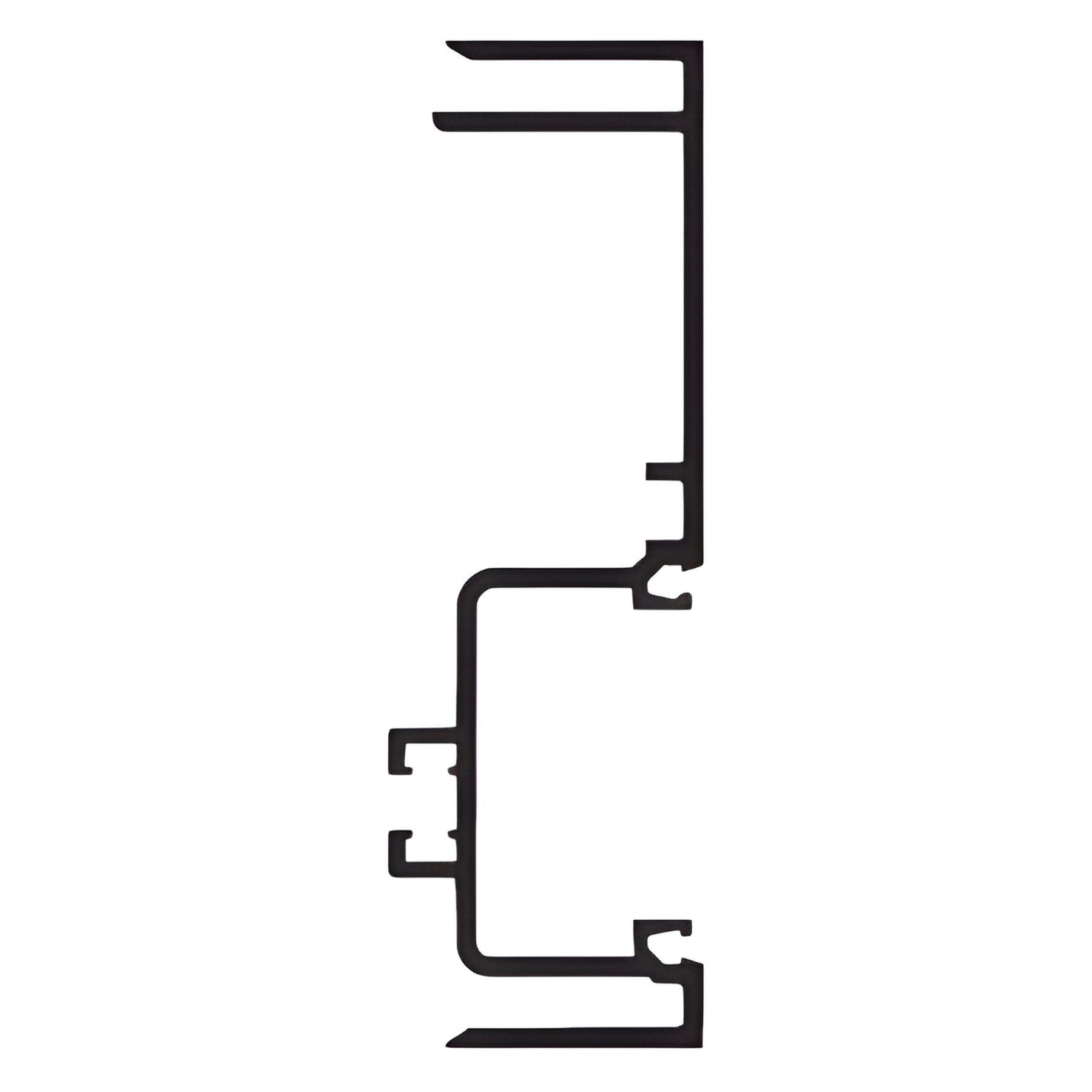 CRL-U.S. Aluminum Clear Anodized 4-1/2" Female Expansion Mullion - 24'-2"