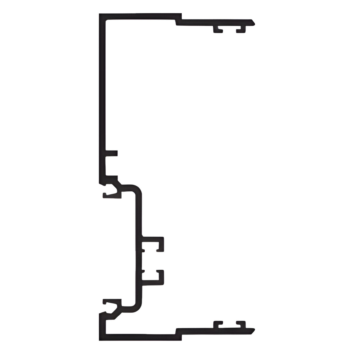 CRL-U.S. Aluminum Clear Anodized 4-1/2" Male Expansion Mullion with Weatherseal - 24'-2"
