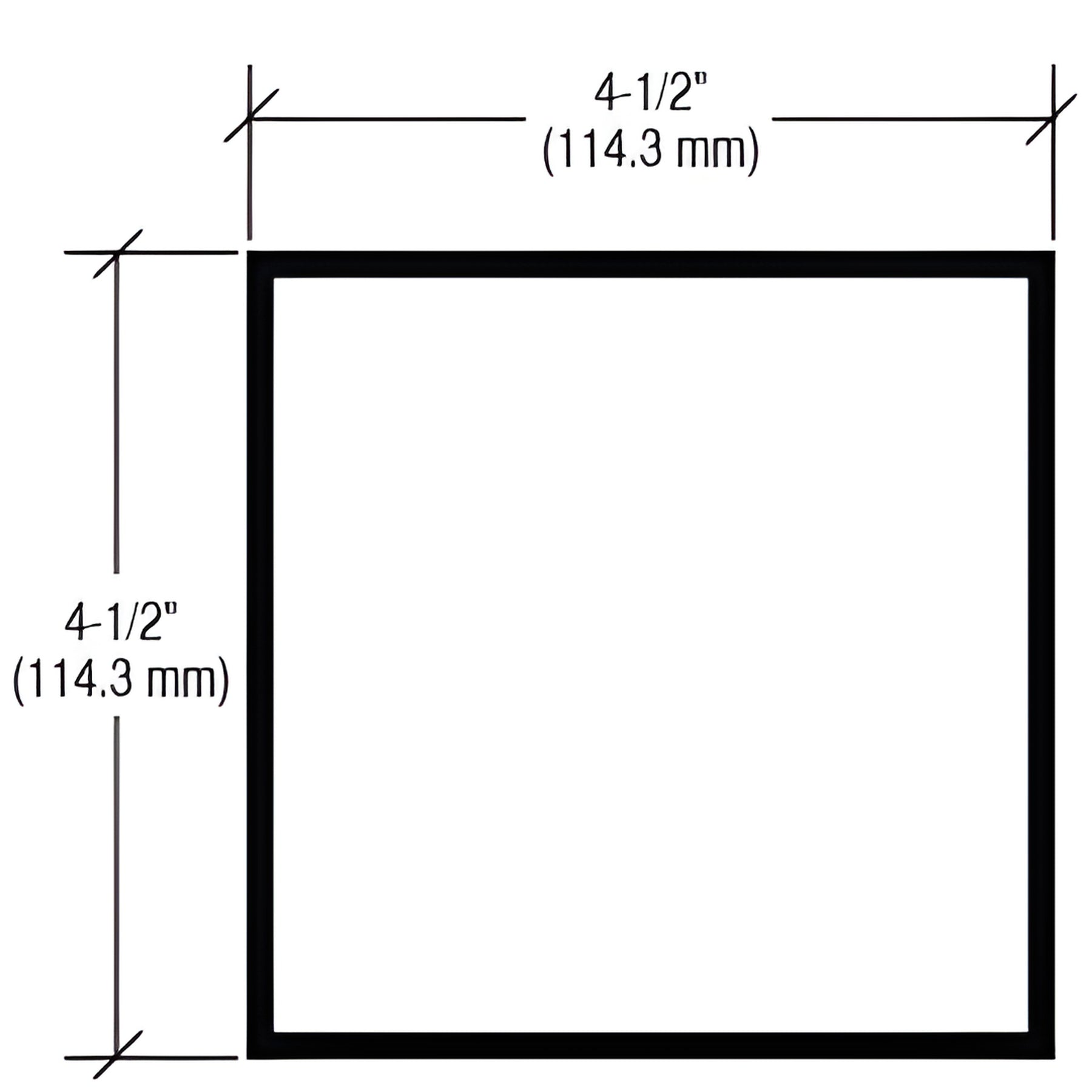 CRL-U.S. Aluminum Clear Anodized 4-1/2" x 4-1/2" x .125" Square Aluminum Tube - 24'-2"