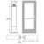 CRL-U.S. Aluminum Clear Anodized 550 Series Wide Stile (LHR) HLSO Single 3'0 x 7'0 Offset Hung with Pivots for Surf Mount Closer Complete Door for 1" Glass with Standard MS Lock and Bottom Rail