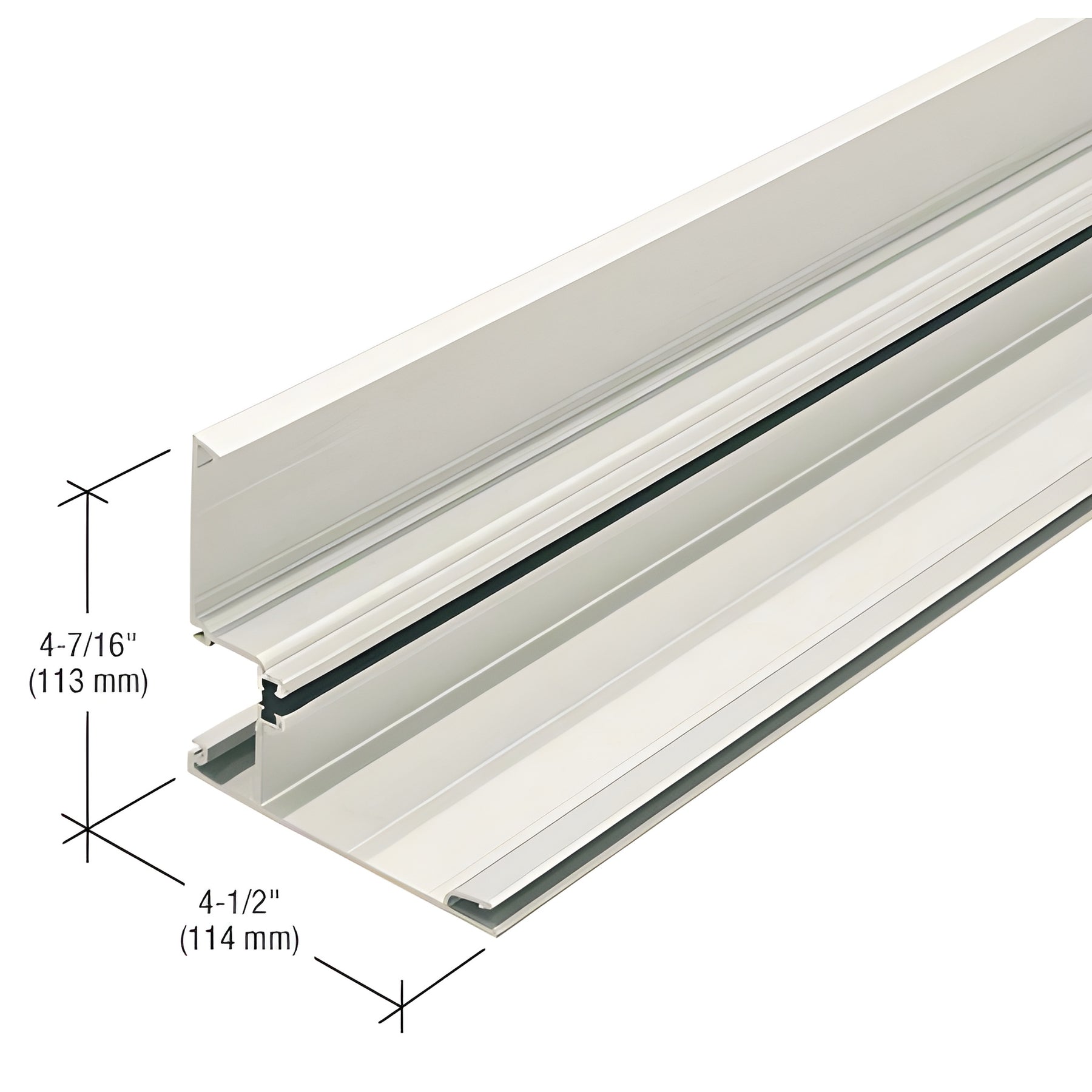 CRL-U.S. Aluminum Clear Anodized 90 Degree Outside Corner Half Section, Thermally Improved - 24'-2"