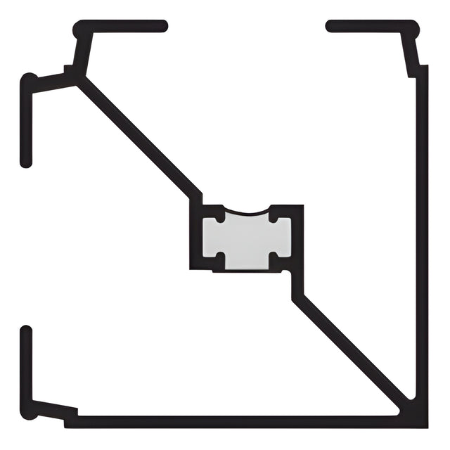 CRL-U.S. Aluminum Clear Anodized 90º Corner - 24'-2"