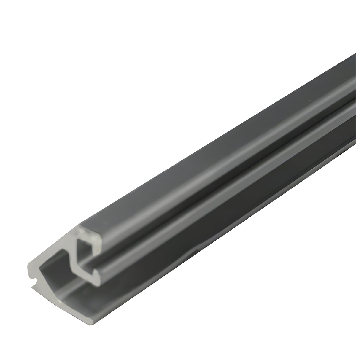CRL-U.S. Aluminum Clear Anodized Beveled Door Glass Stop for 1/4" Glass - 24'-2"