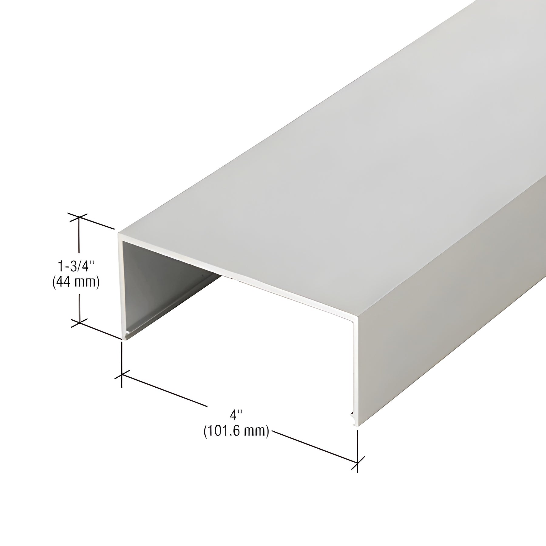 CRL-U.S. Aluminum Clear Anodized Center Hung Door Header - 21'-4"