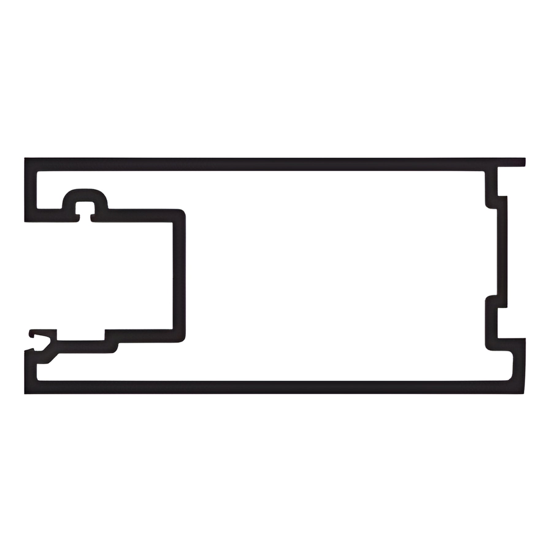 CRL-U.S. Aluminum Clear Anodized Class 1 Active Door Meeting Stile for 9/16" Glass - 21'-2"