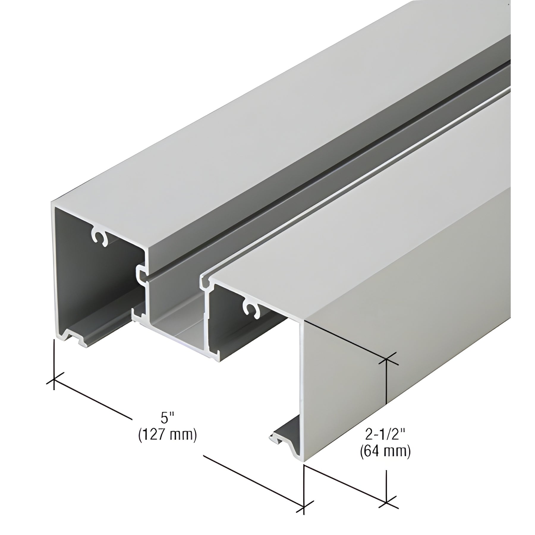 CRL-U.S. Aluminum Clear Anodized Class 1 Head/Jamb Mullion - 24'-2"