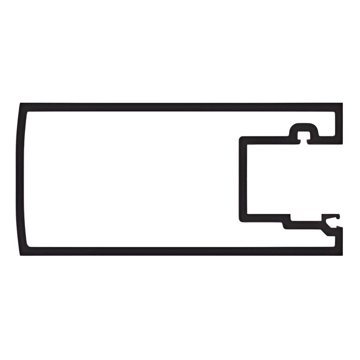 CRL-U.S. Aluminum Clear Anodized Class 1 Inactive Meeting Stile for 9/16" Glass - 21'-2"